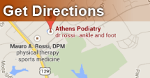 Directions to Athens Podiatry